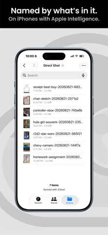 iPhone: smart-named files in a folder